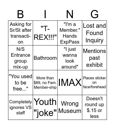 Desk Bingo!! Bingo Card