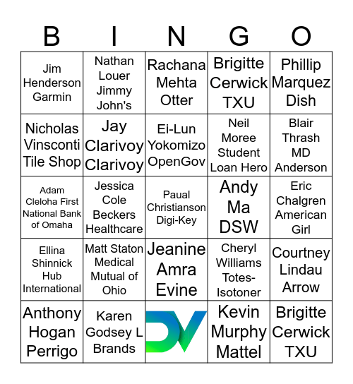 LAUREN GAFA Bingo Card