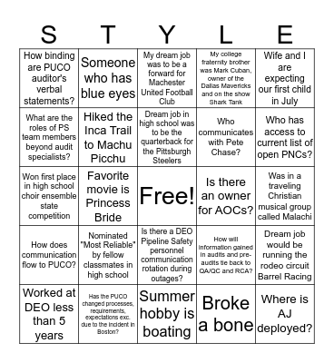 BINGO Compliance Summit  Bingo Card