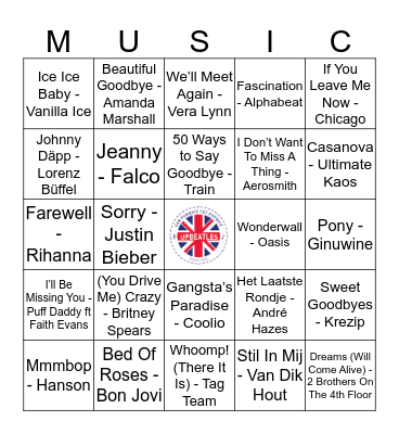 307 Bingo Card