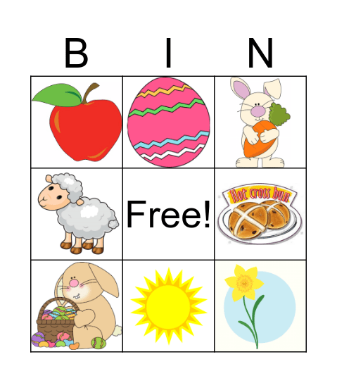 EASTER 1 Bingo Card