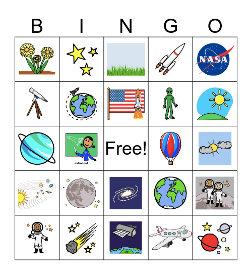 space-bingo-card