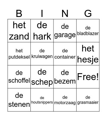 De gemeentewerf Bingo Card