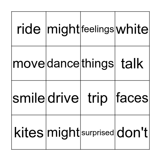 Mimes   1.3 Bingo Card