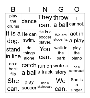 USA Today Unit 4 Bingo Card