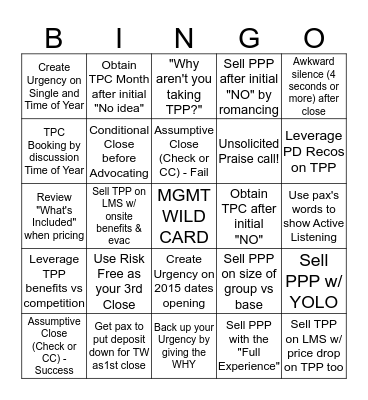 SALES Q1 BINGO EXTRAVAGANZA!!! Bingo Card