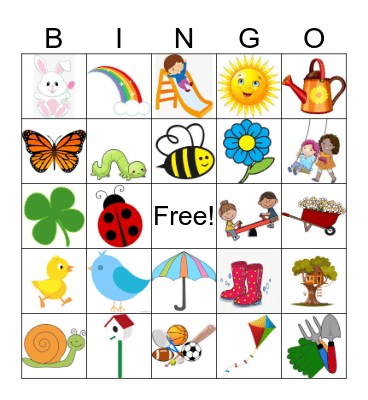 Spring Bingo Card