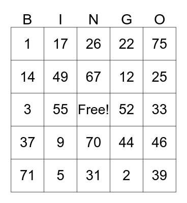 LuLaRoe BINGO Card