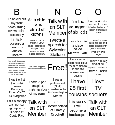 Global Corporate Affairs Blackout Bingo - 2 Bingo Card