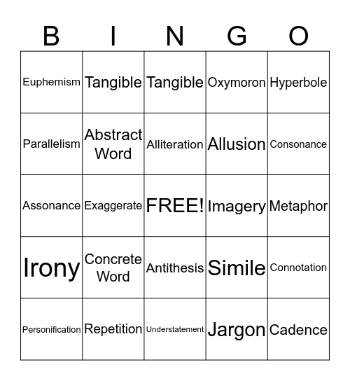 Chapter 13 Bingo Card