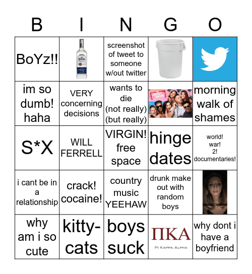 bingo le jennie Bingo Card
