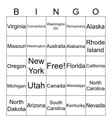 FOH BINGO! Bingo Card