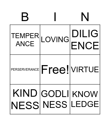 DEVINE NATURE Bingo Card