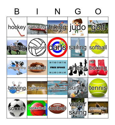 Zebra Sports Bingo Card