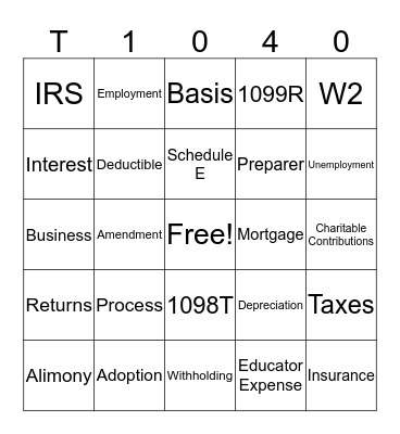 JH-INGO Bingo Card