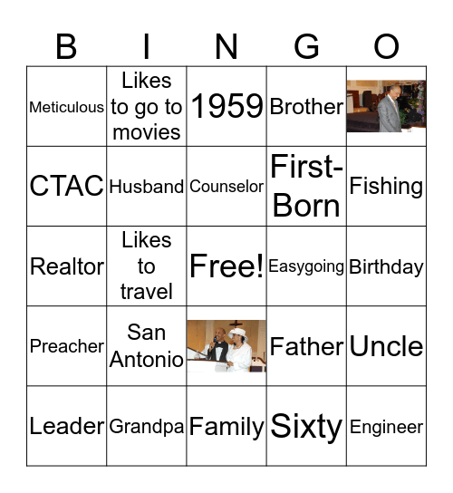 David Allen Bingo Card