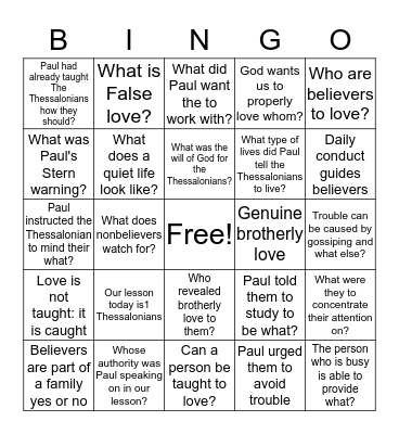 A NEW WAY OF LIFE Bingo Card
