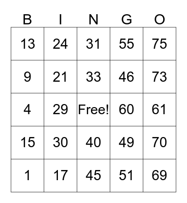 Late night Chatting, Fun & Games Bingo Card