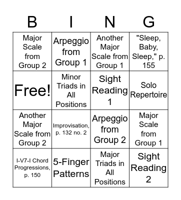 MUED155.2 Bingo Card