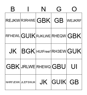 BABY SHOWER BINGO Card