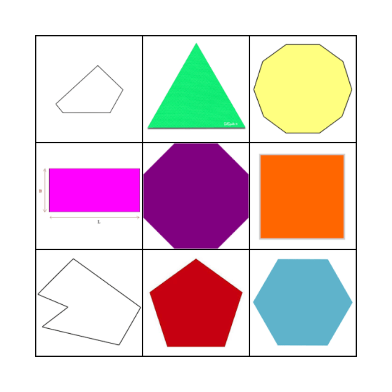 Polygon Bingo Card