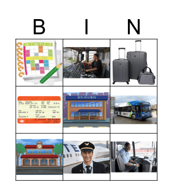 Community Transportation Bingo Card