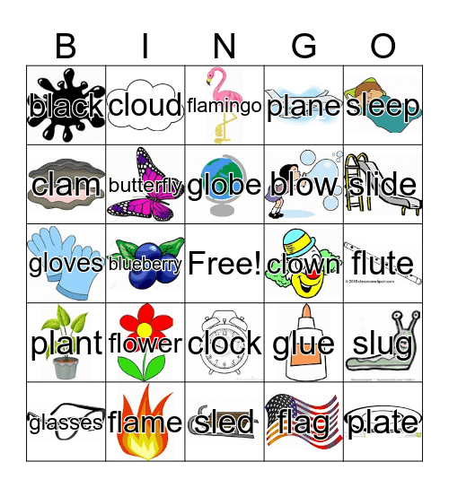 l blends Bingo Card