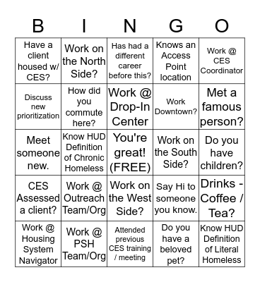 CES - Launch Event  Bingo Card