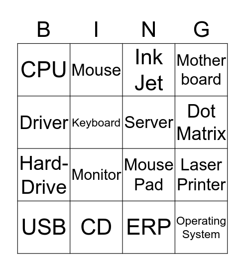 Bingo Card