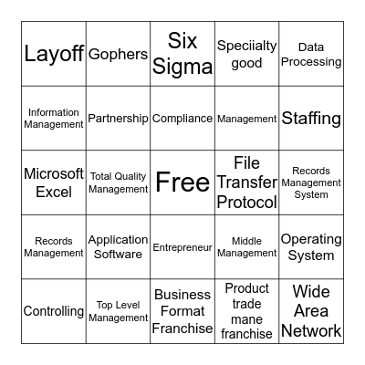 Bingo Card