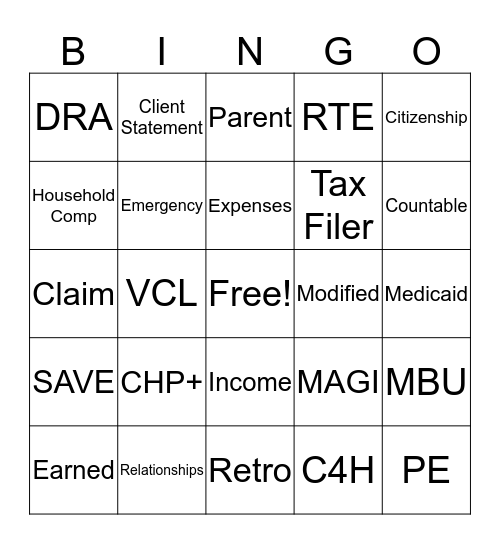 MAGI BINGO Card