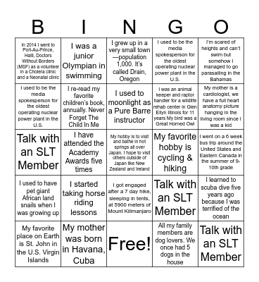 Global Corporate Affairs Blackout Bingo - 4 Bingo Card
