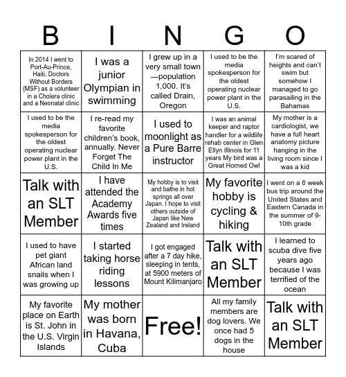 Global Corporate Affairs Blackout Bingo - 4 Bingo Card