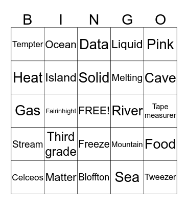 Bingo AnMei! Bingo Card