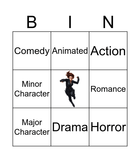 Movie Bingo Card