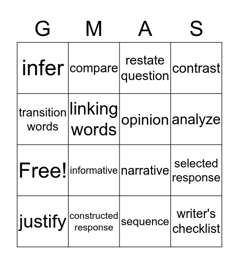 Are you ready for this? Game on! Bingo Card