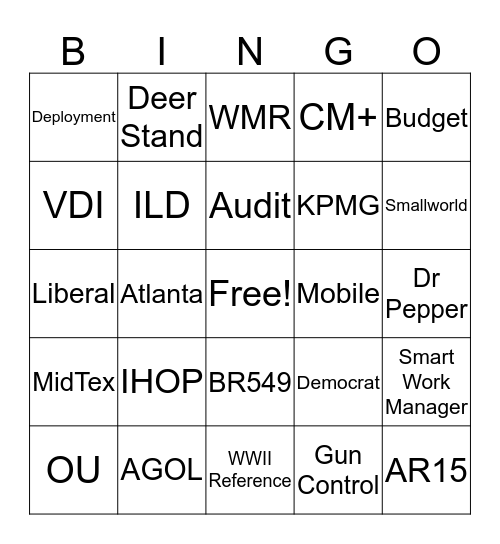 Mervigo Bingo Card