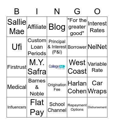 2019 Spring Offsite Bingo Card