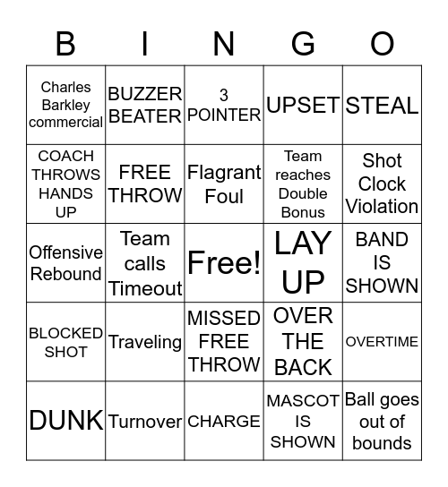 MARCH MADNESS! Bingo Card