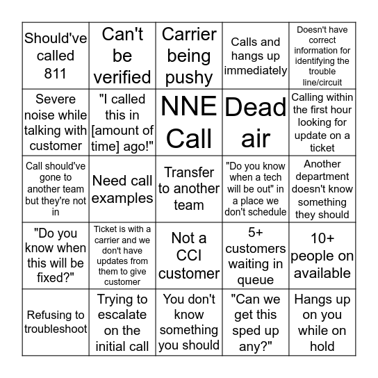 Call Bingo V1.2.1 Bingo Card
