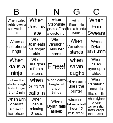 Gannett Bingo Card
