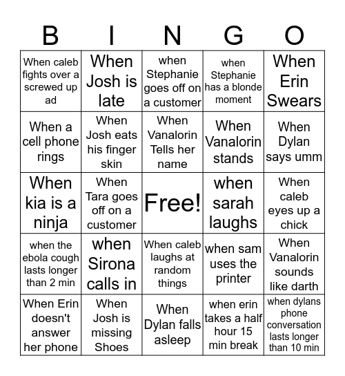 Gannett Bingo Card