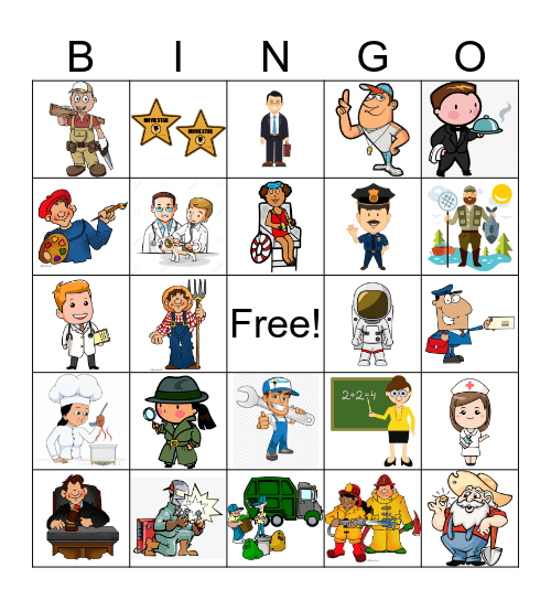 Career - Who Am I? Bingo Card