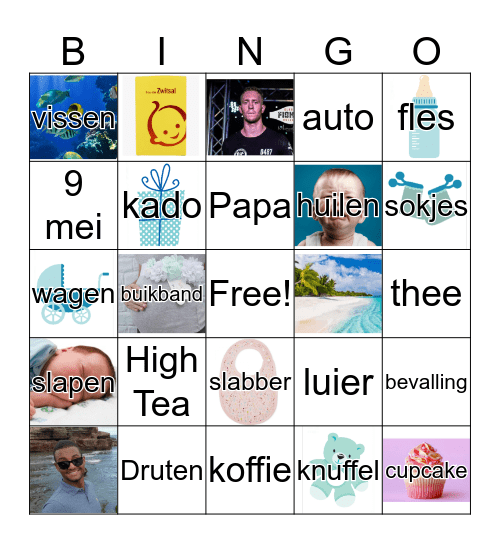 Baby shower Marcha! Bingo Card