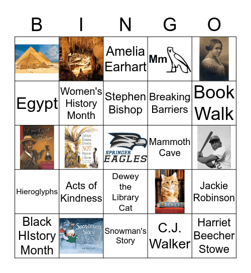 Library Review  Bingo Card