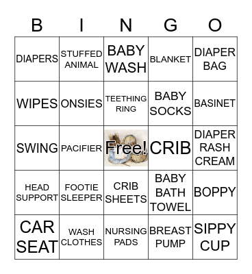 BABY SHOWER Bingo Card