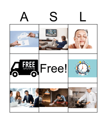 ASL Unit 10.3 Bingo Card