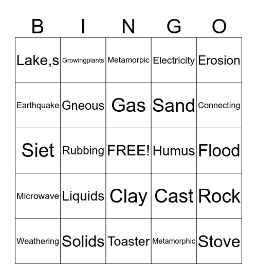 Dogs Bingo Card