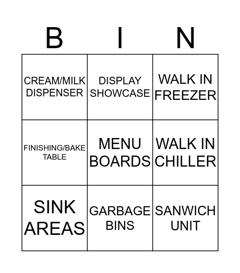 CLEAN-A-BINGO Card