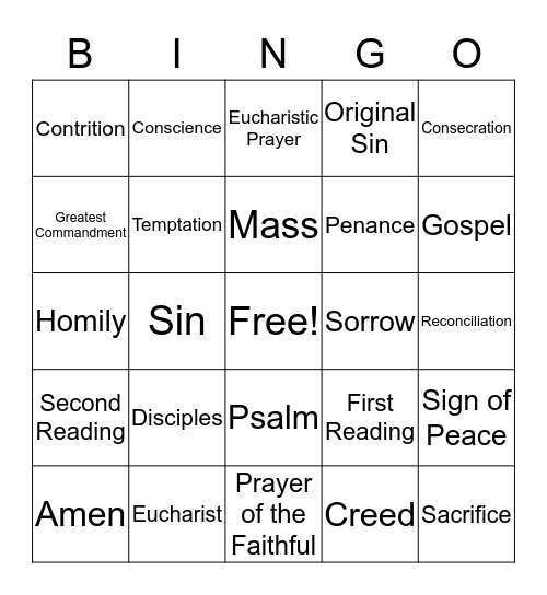 Review - March 21, 2019 Bingo Card